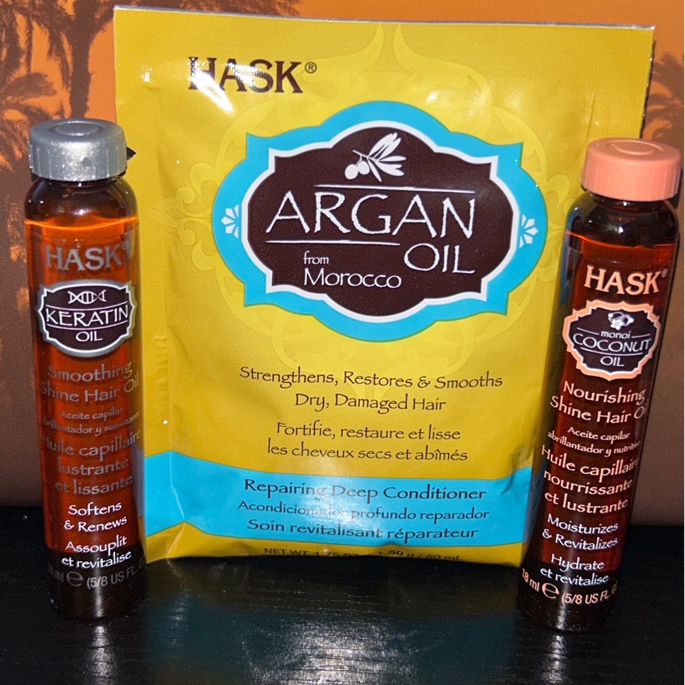 Hask Argan Oil Deep Conditioner & Hair Oil Keratin & Coconut